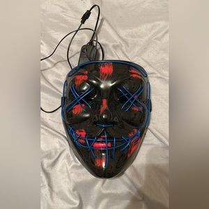 Blue light up purge mask